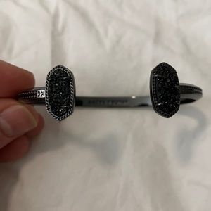 Kendra Scott black drusy cuff bracelet